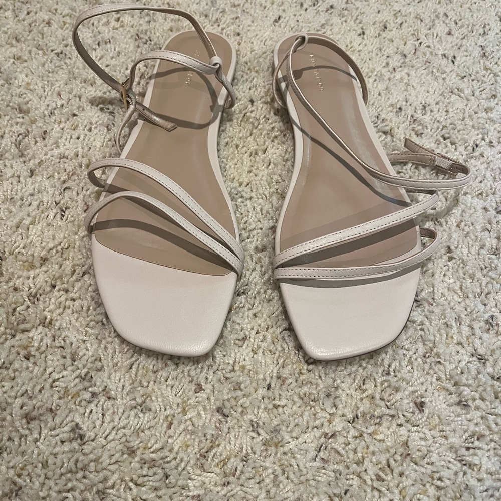Elegant Nude/Blush Strappy Sandals